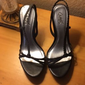 Carlos Santana - Black stappy heeled sandals